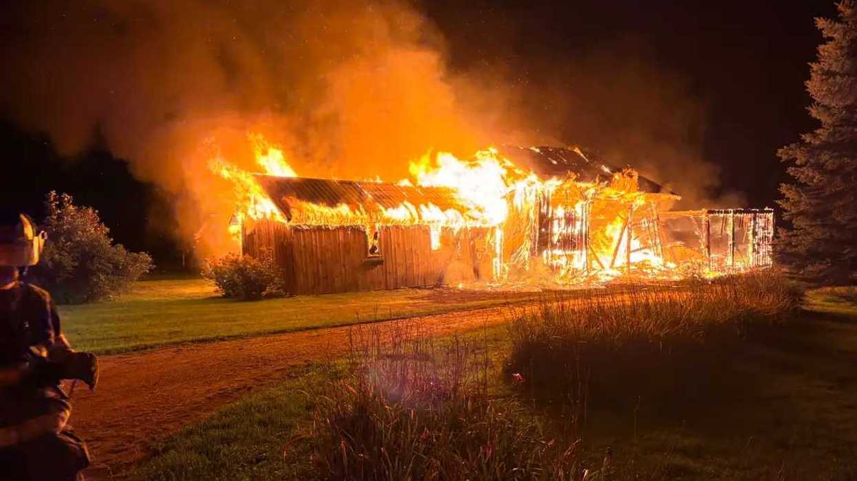 Pre-dawn fire destroys Norfolk barn, home undamaged
