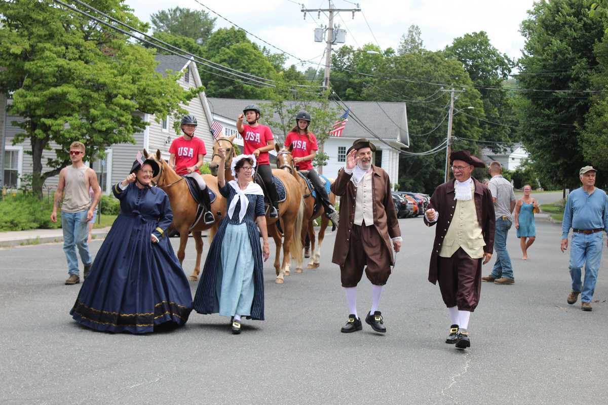 Falls Village celebrates Fourth with cannon fire, time capsule