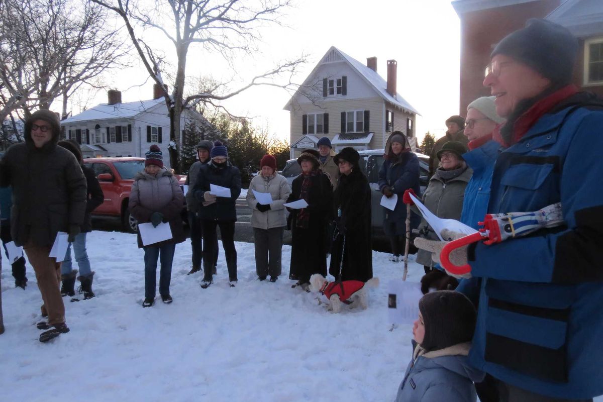 Sharon gathers
to light menorah