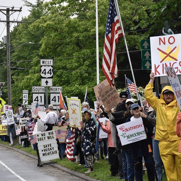 Hundreds gather at ‘No Kings’ political protests