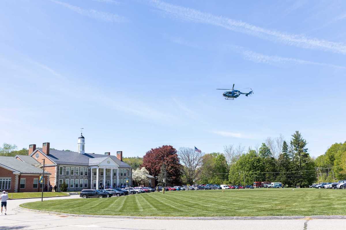 Motorcycle crash near Route 7 prompts Life Star landing at HVRHS