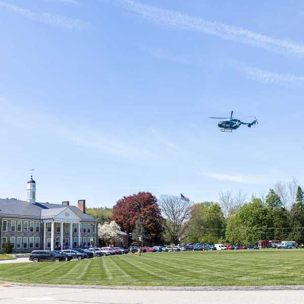 Motorcycle crash near Route 7 prompts Life Star landing at HVRHS