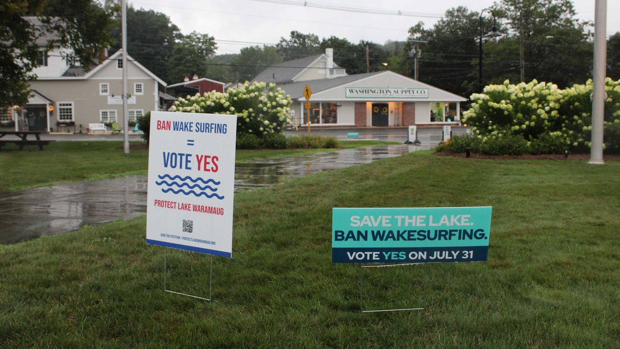 Wake surfing advocates challenge Lake Waramaug ban