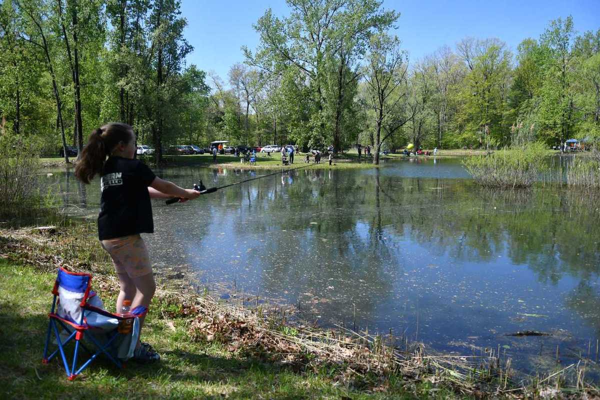 Fishing derby reels in younger set