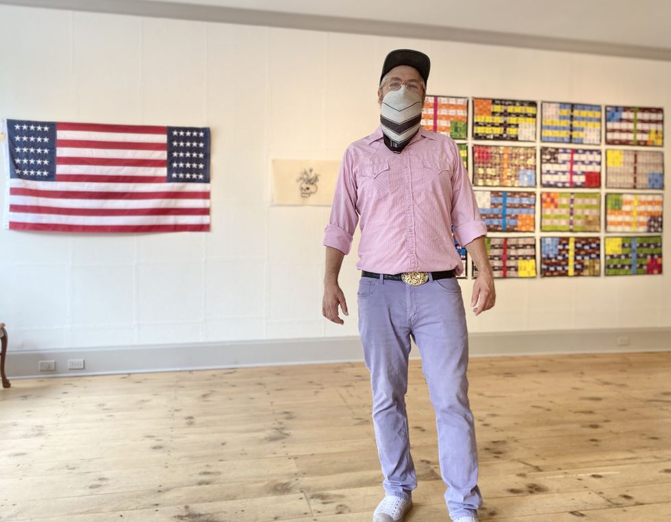 Hope and Old Glory in  Flag-themed Art Show