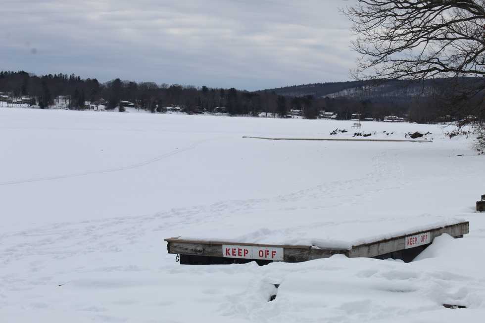 The ice is ‘in’ on Connecticut’s deepest lake, Wononscopomuc