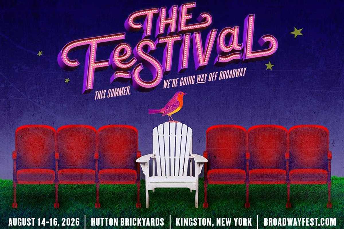 An outdoor festival for Broadway fans