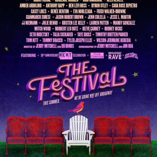 An outdoor festival for Broadway fans