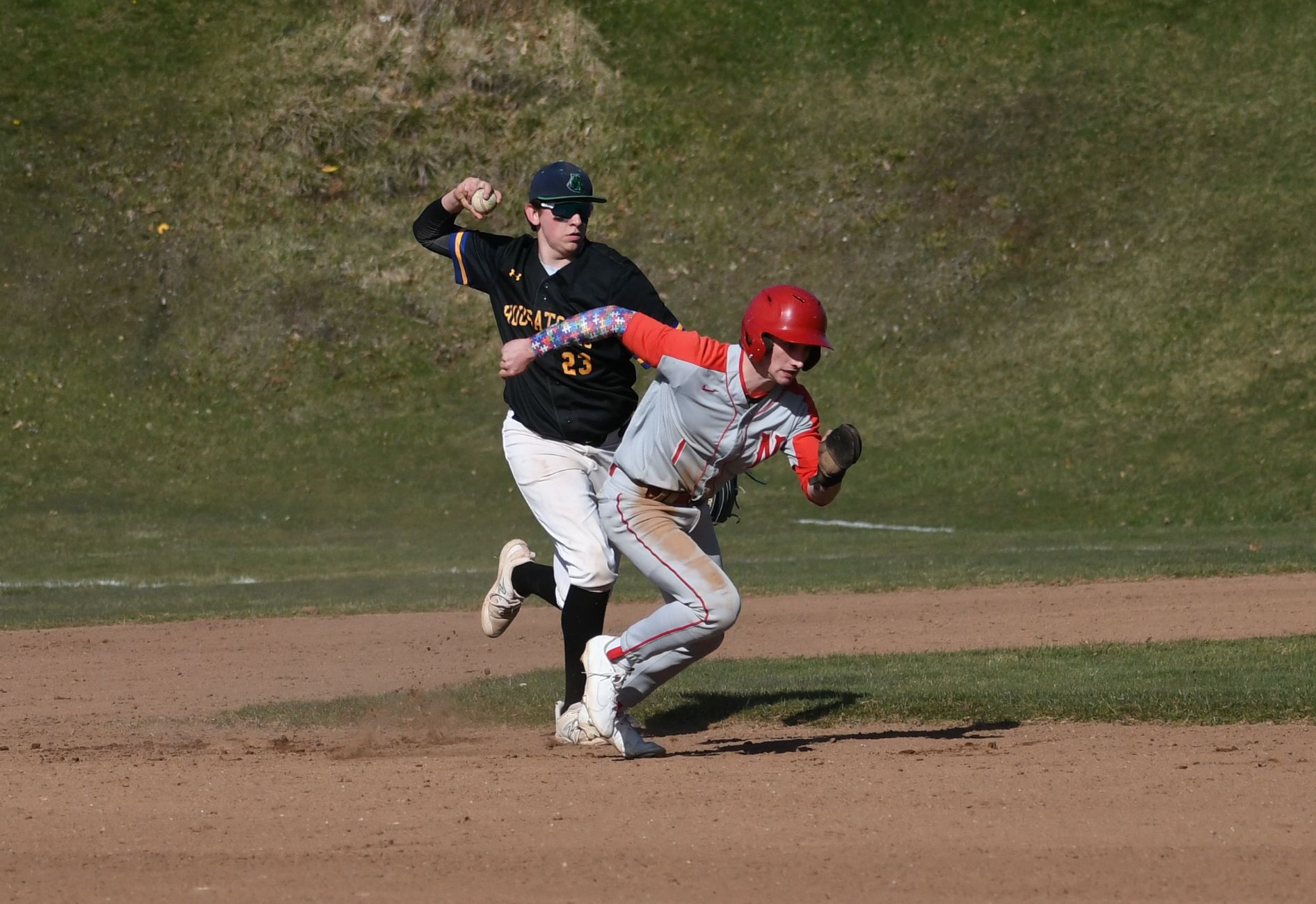 Anthony Foley caught Nolan Risedorf in a pickle.