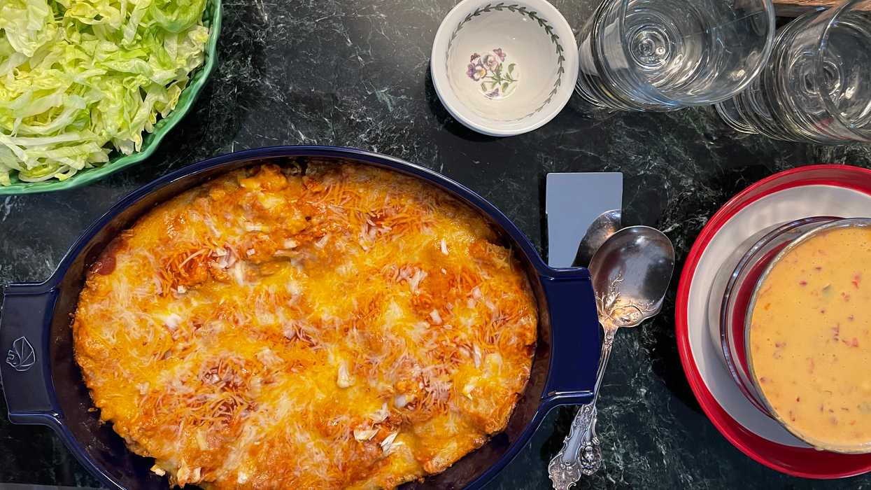 Bobby’s chicken enchiladas