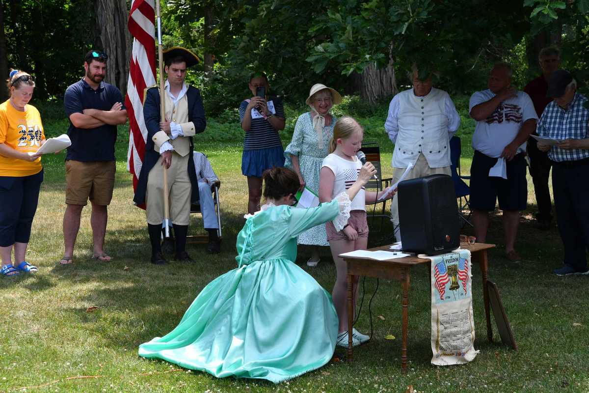 North Canaan celebrates with bells and the Declaration of Independence