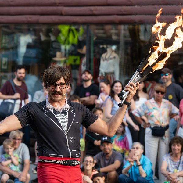 Busking in the Berkshires