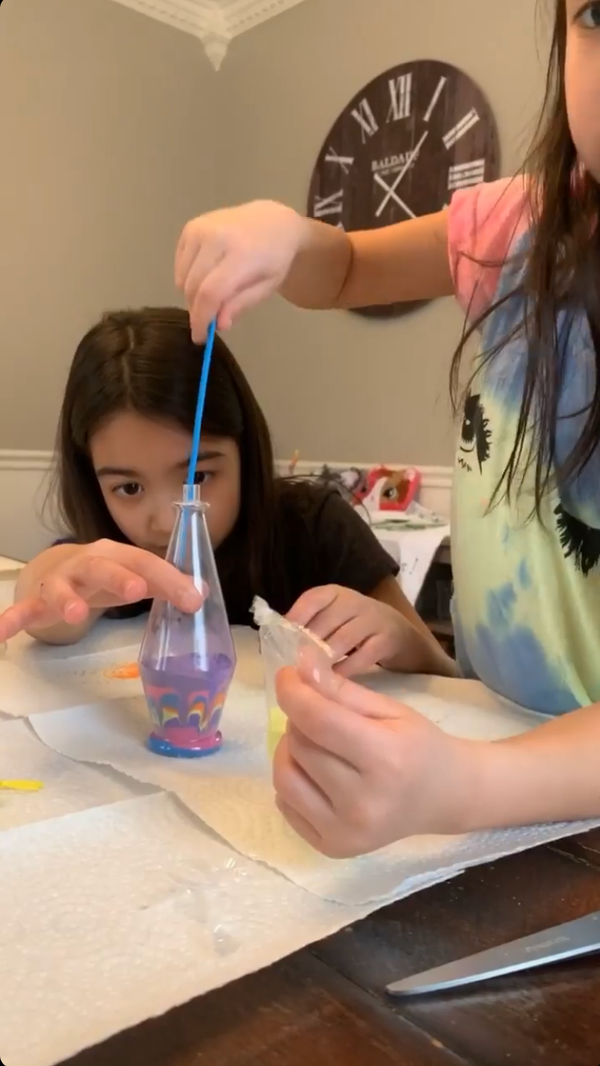 A working mother finds time for crafts, school