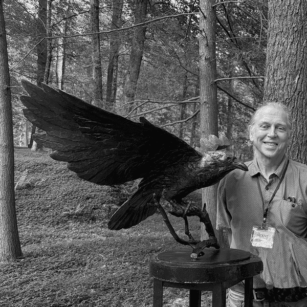 Norfolk sculptor’s raven lands at The Mount