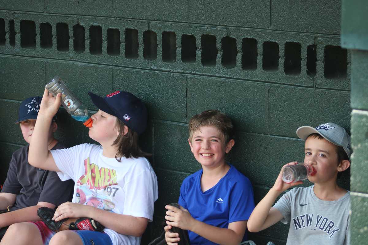 Fun in the sun at baseball camp