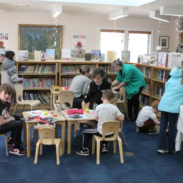 Creative juices flow at Hunt Library for young artists’ workshop