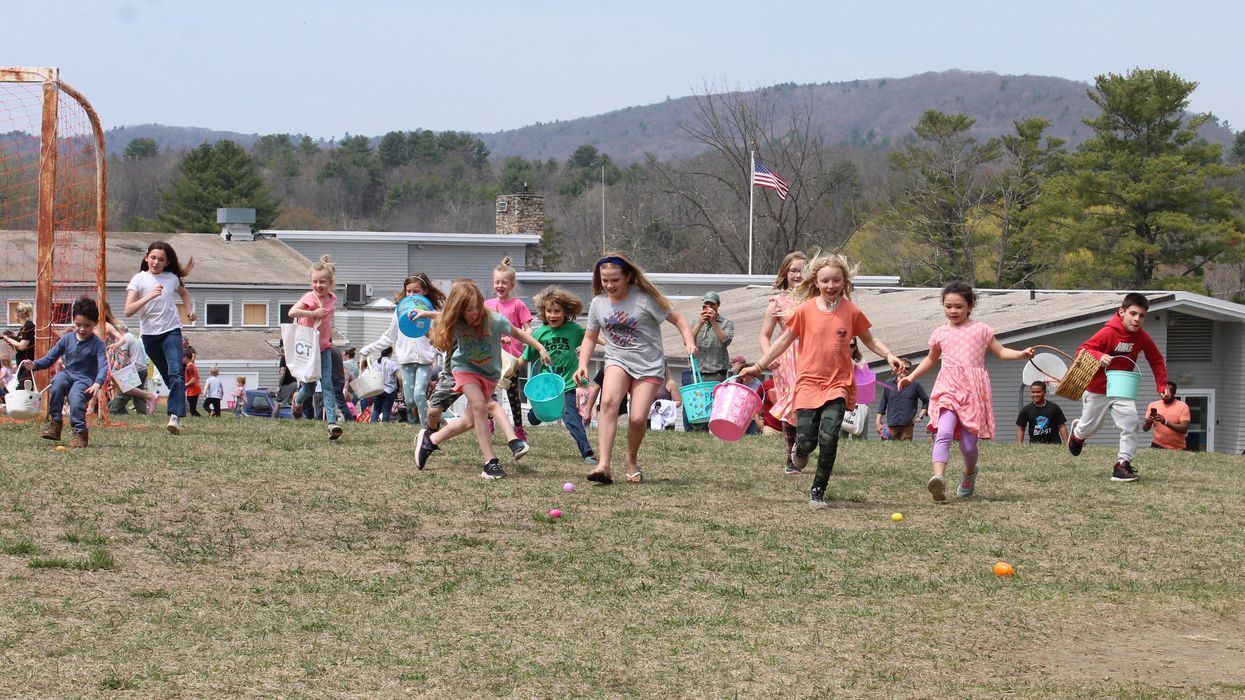 Hunting for eggs at Kellogg