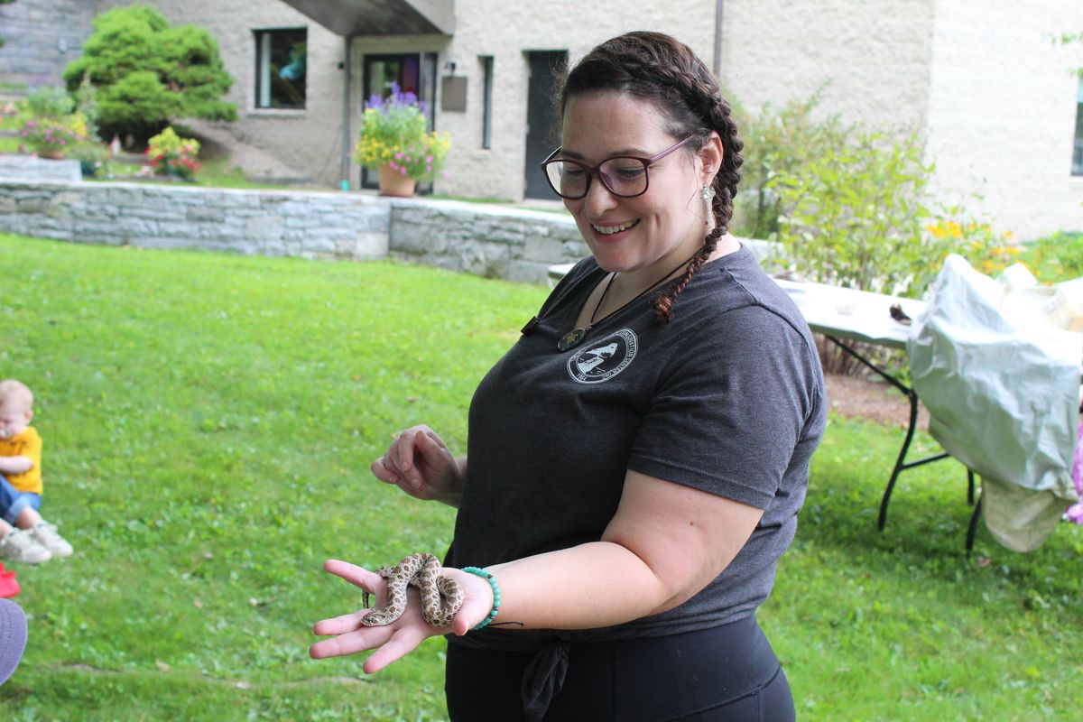 Children gather to learn about wildlife