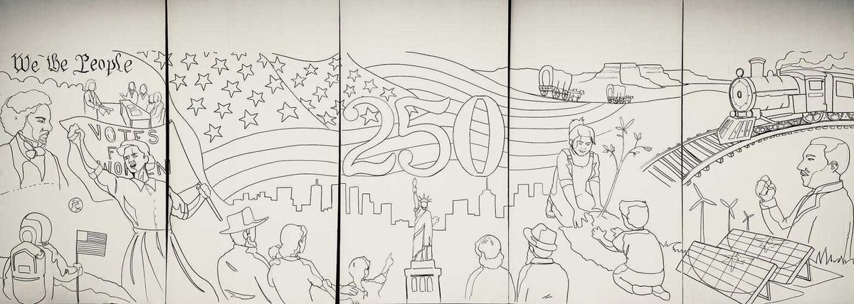 An invitation to paint a community mural in Torrington