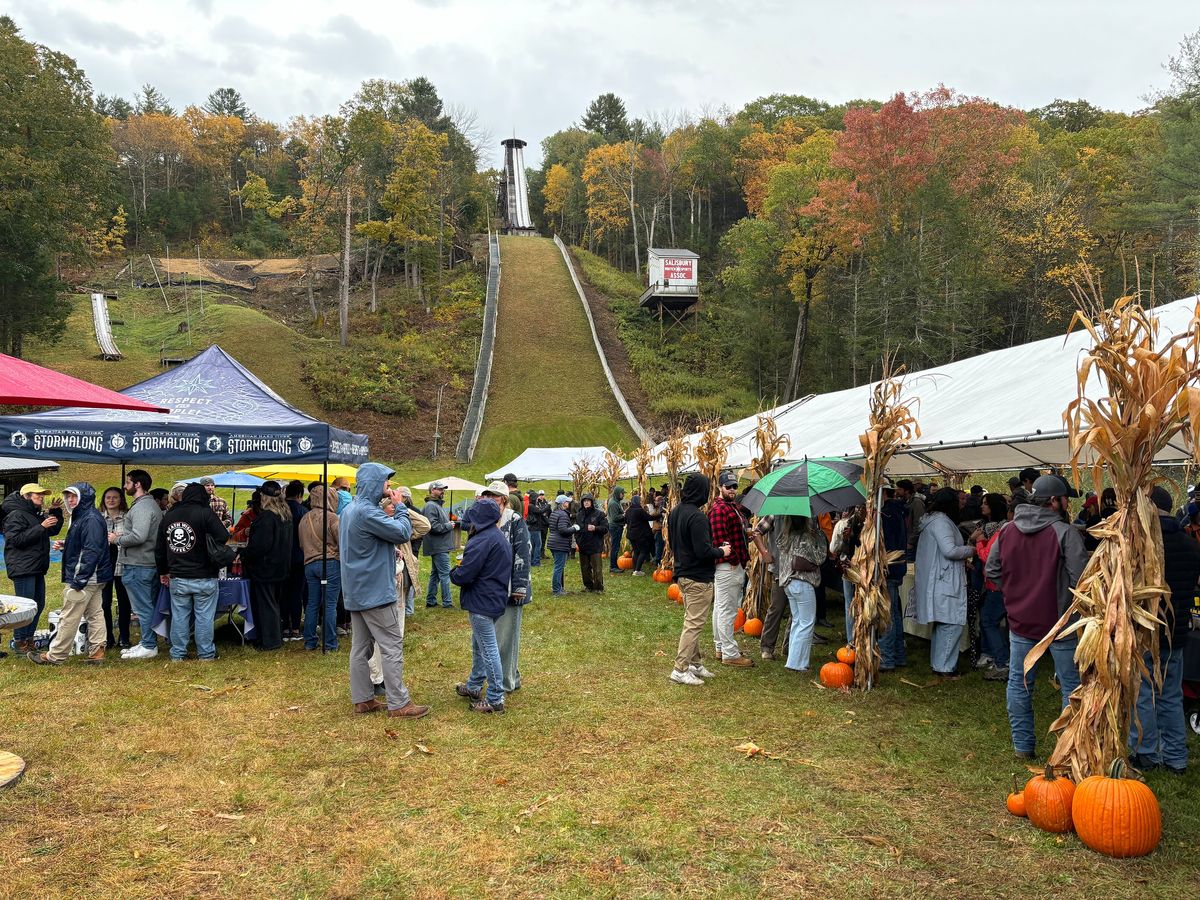 Braving the rain for Brew-Ski Fest