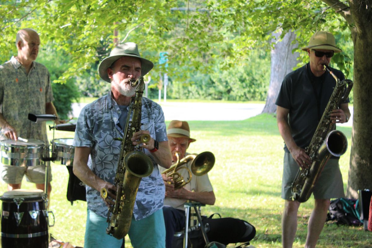 Brass on the grass in Falls Village