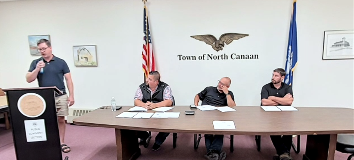 Residents fill North Canaan Town Hall to hear from selectmen