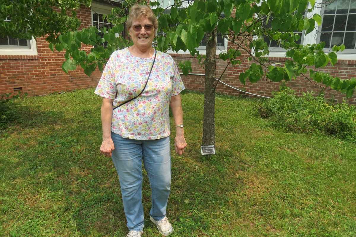 Former Region One secretary receives long-delayed tree plaque