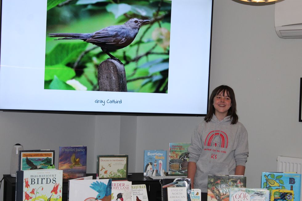 Nuthatches and timber doodles: Seventh-grader tells all about birds at Salisbury Central School