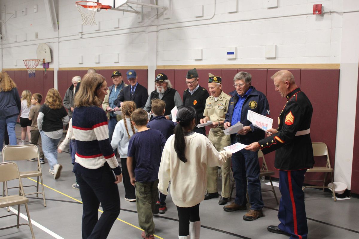 Sharon Center School observes Veterans Day