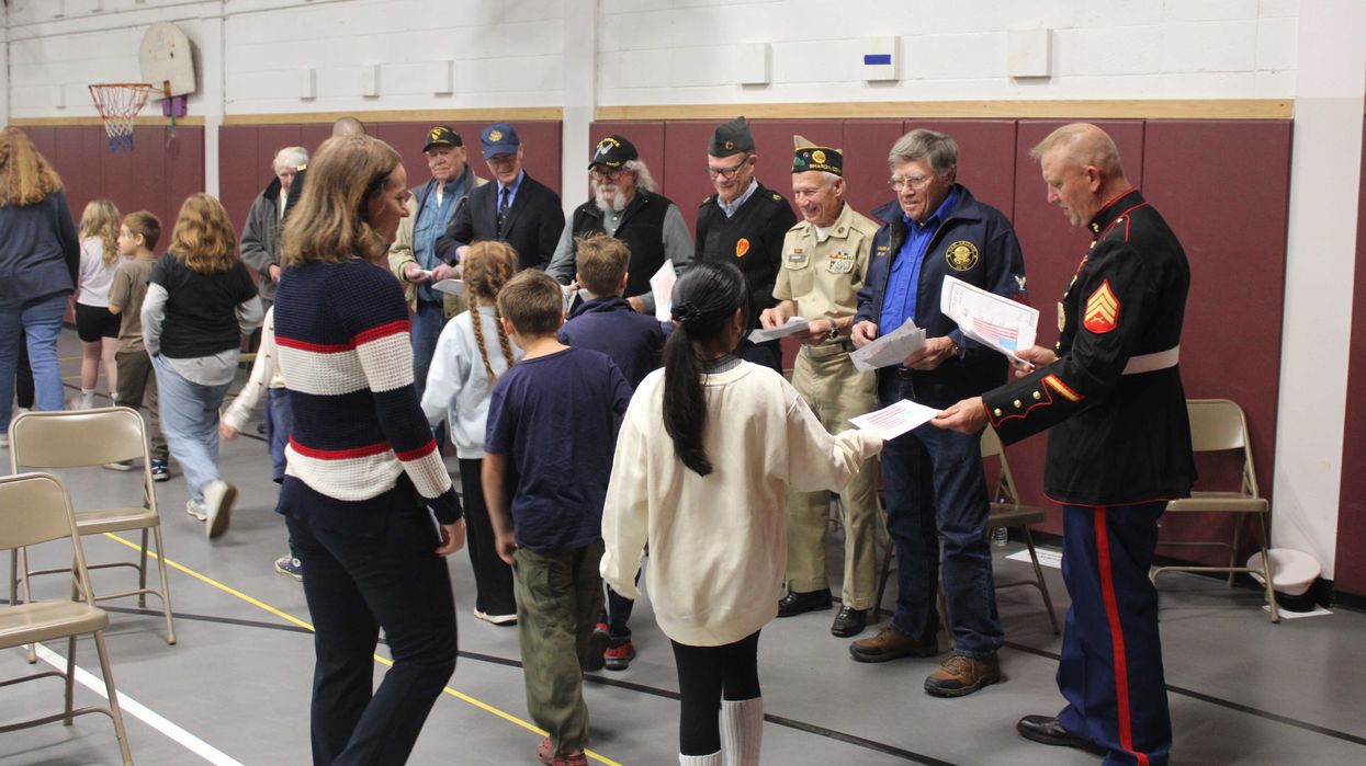 Sharon Center School observes Veterans Day