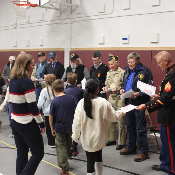 Sharon Center School observes Veterans Day