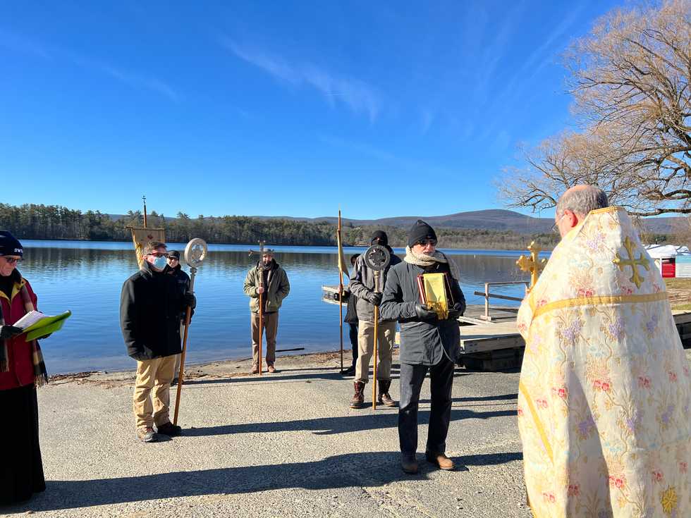 Parishioners bless Twin Lakes waters
