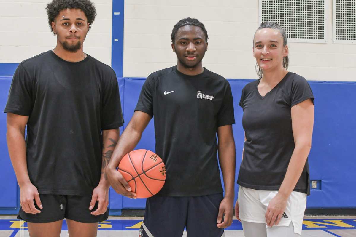 Triumphant trio wins March 3-on-3 HVRHS basketball tournament