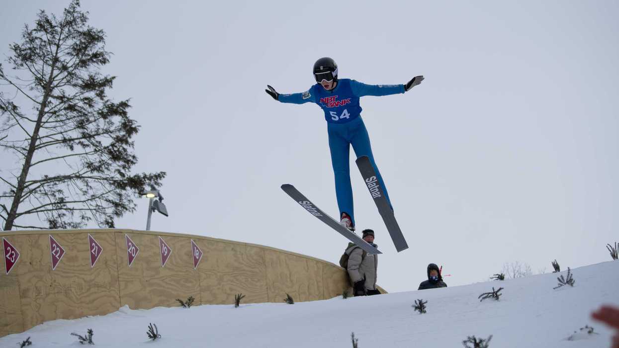 Skiers soar to Jumpfest podium