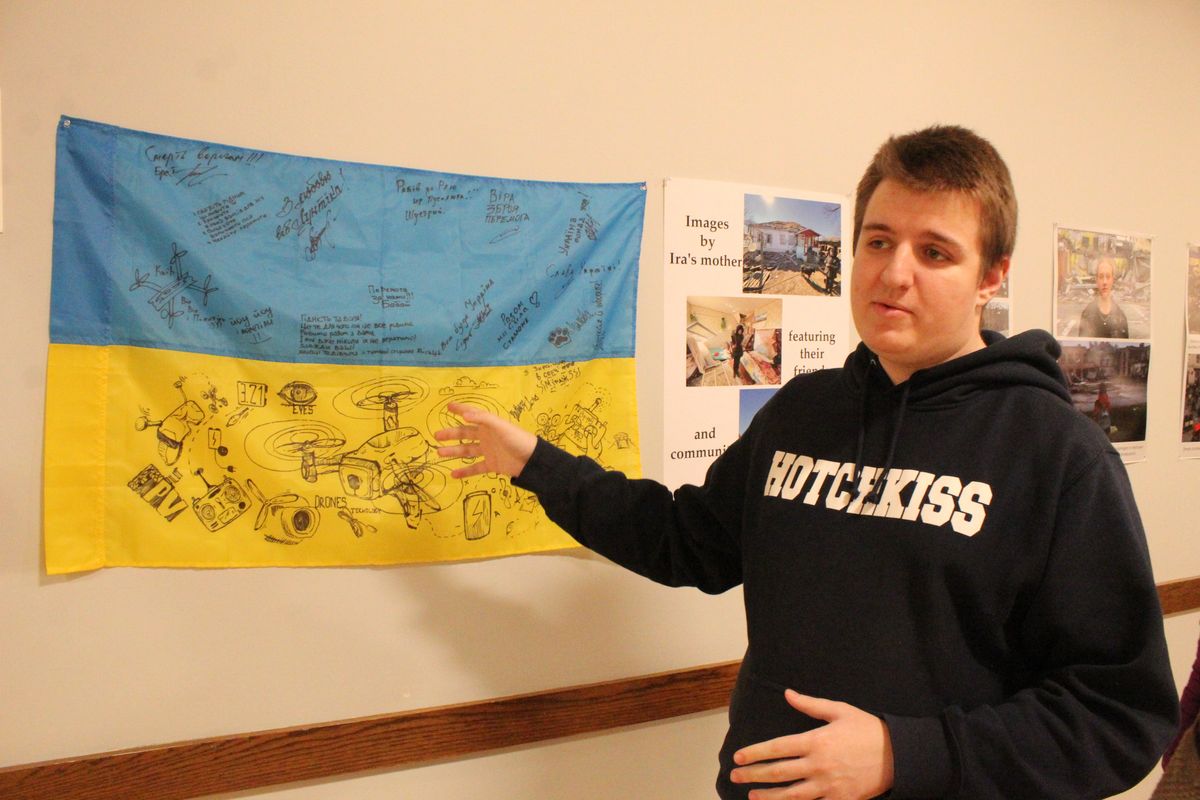 Students share scenes from war-torn Ukraine