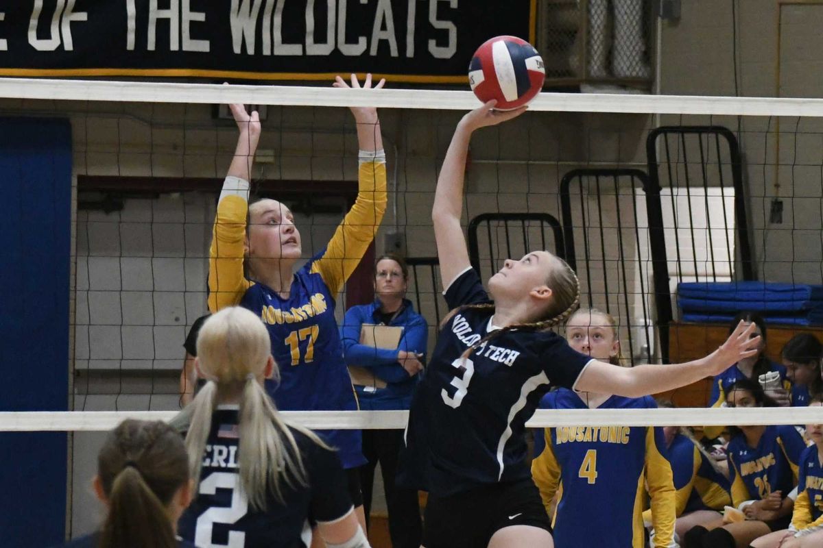 Housatonic volleyball takes on Wolcott Tech