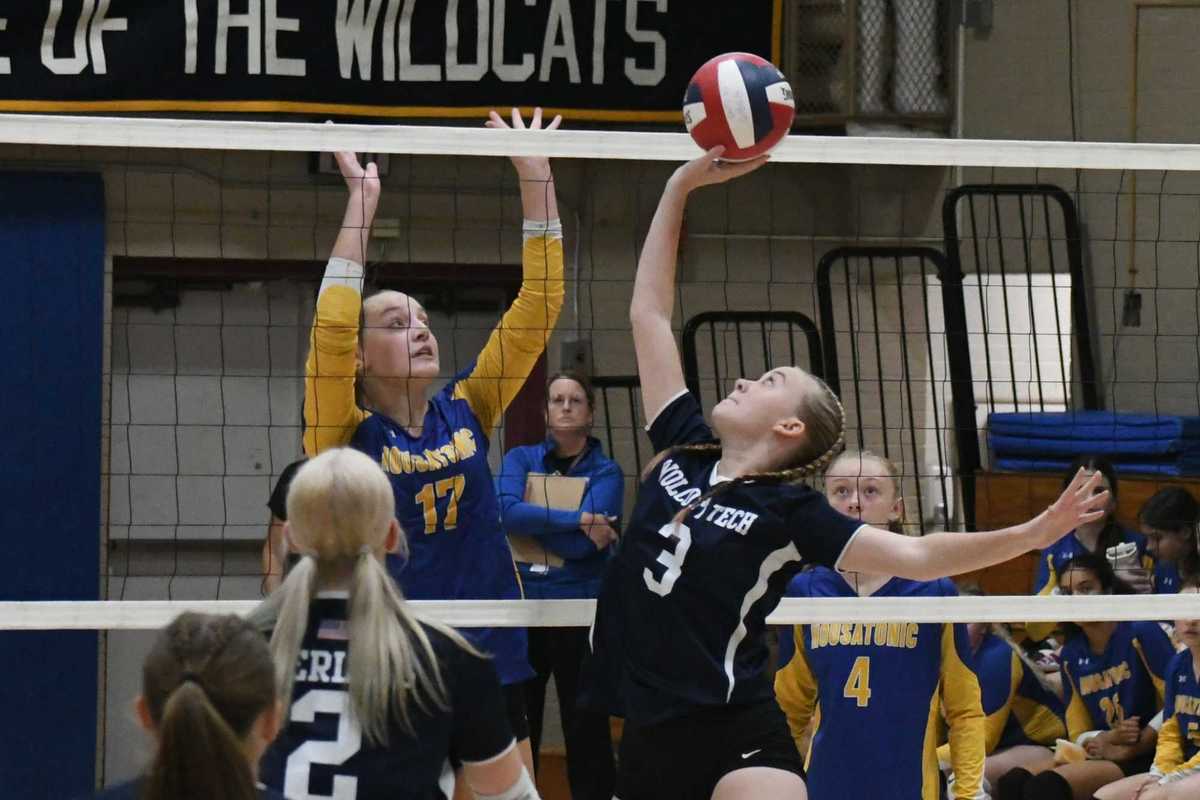 Housatonic volleyball takes on Wolcott Tech