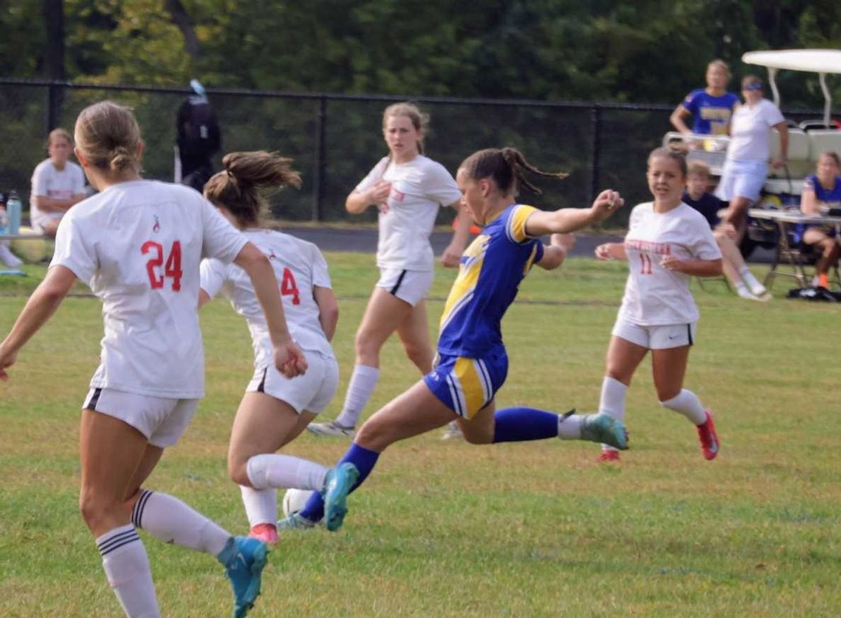 Ava Segalla scores 100th varsity goal