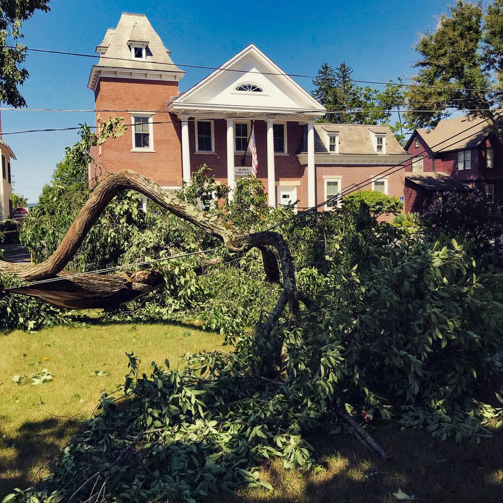 Thursday morning, power and trees are still down in most towns