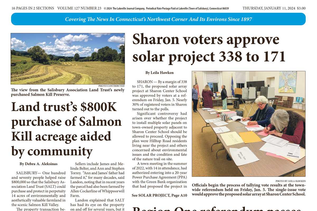 The Lakeville Journal - January 11, 2024