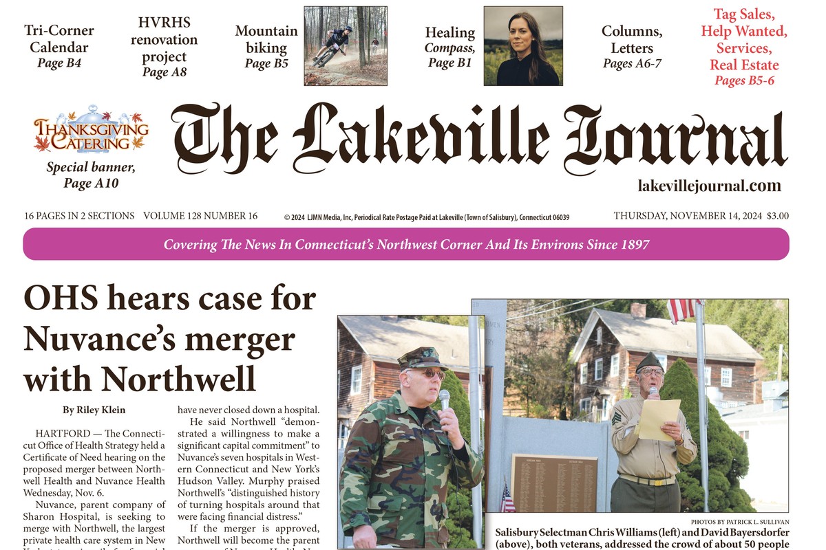 The Lakeville Journal - November 14, 2024