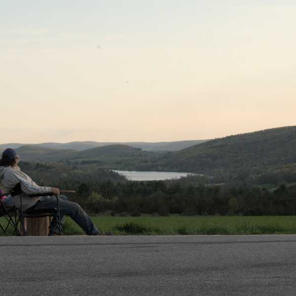 Sunset gazing on Tory Hill
