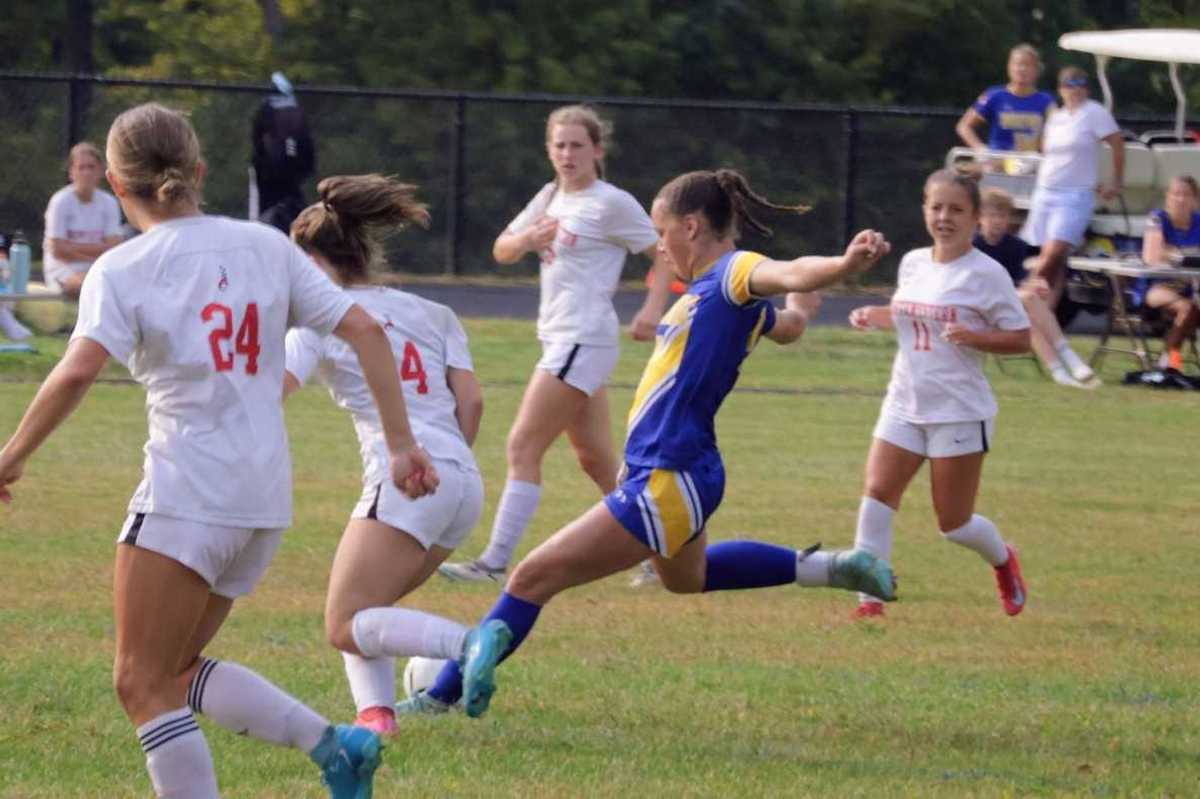 Ava Segalla scores 100th varsity goal