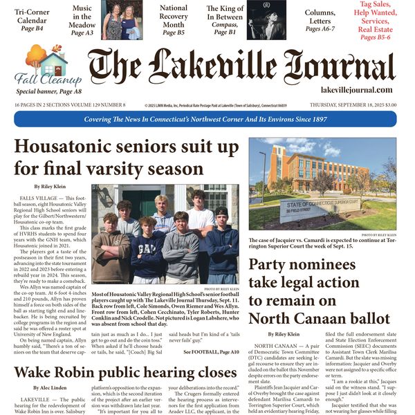 The Lakeville Journal - September 18, 2025
