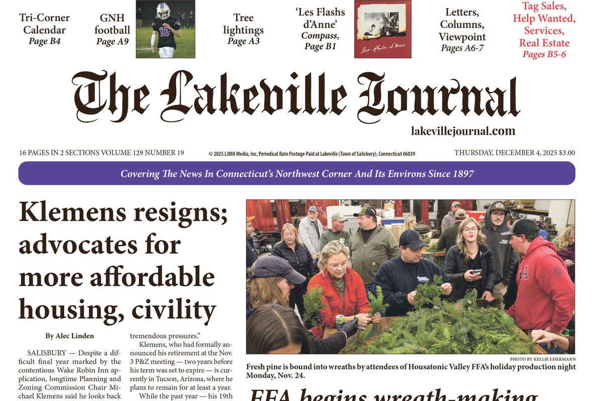 The Lakeville Journal - December 4, 2025