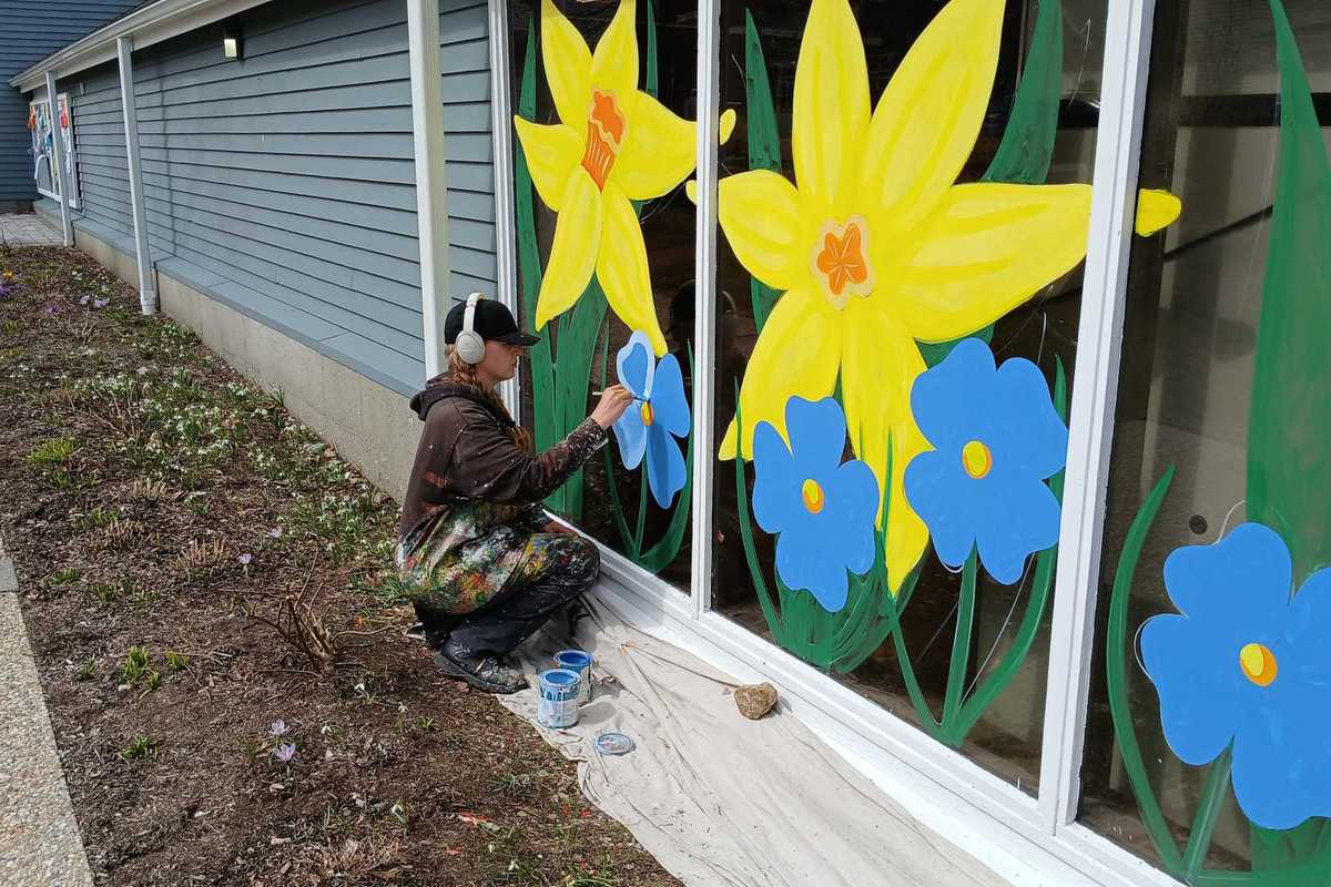 Spring windows at LaBonne’s
