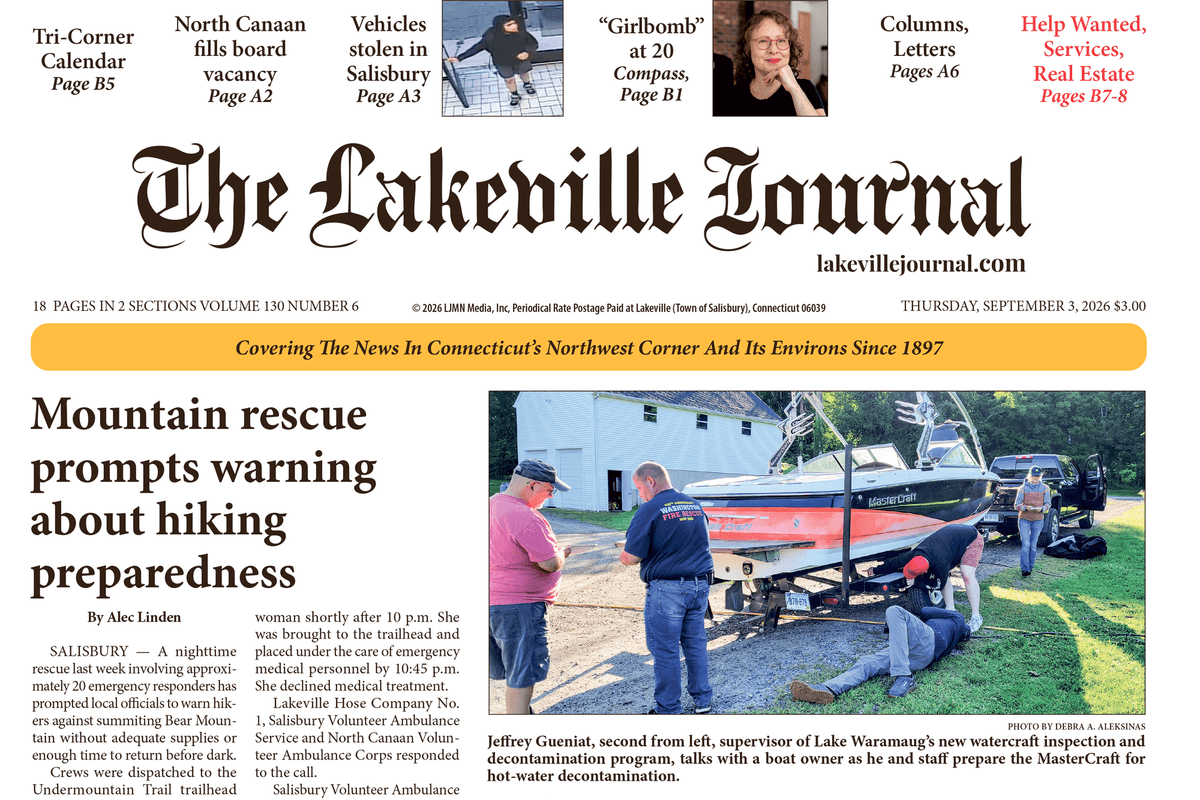 The Lakeville Journal - September 3, 2026