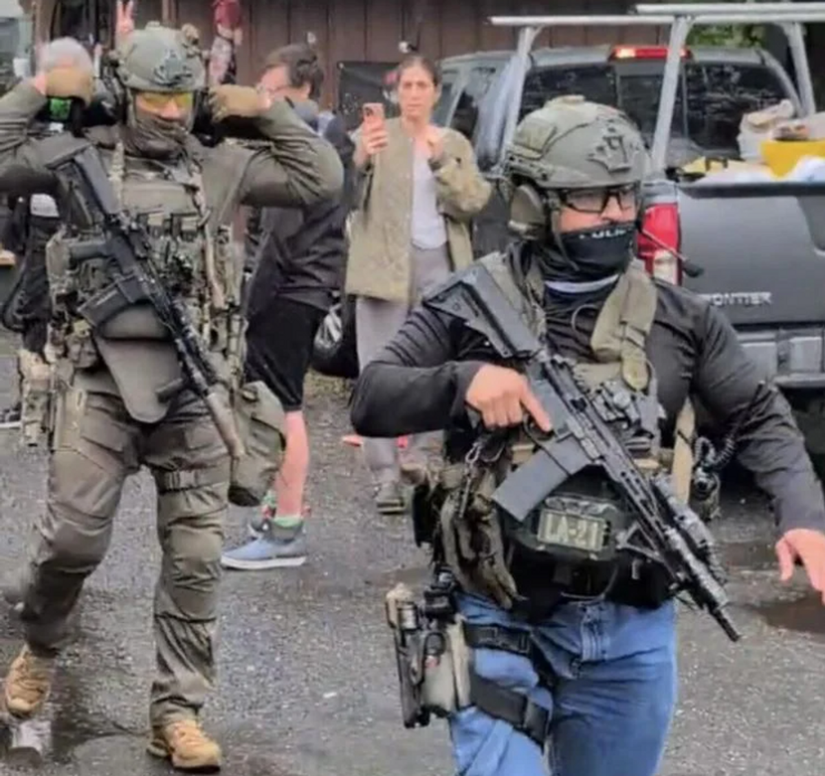Masked, armed ICE agents arrest two men in Great Barrington as witnesses taunt, shoot video
