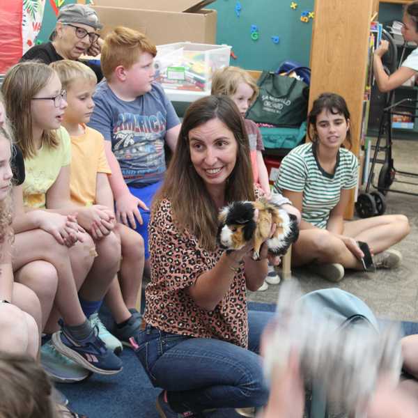 Nonprofit brings furry friends to David M. Hunt Library