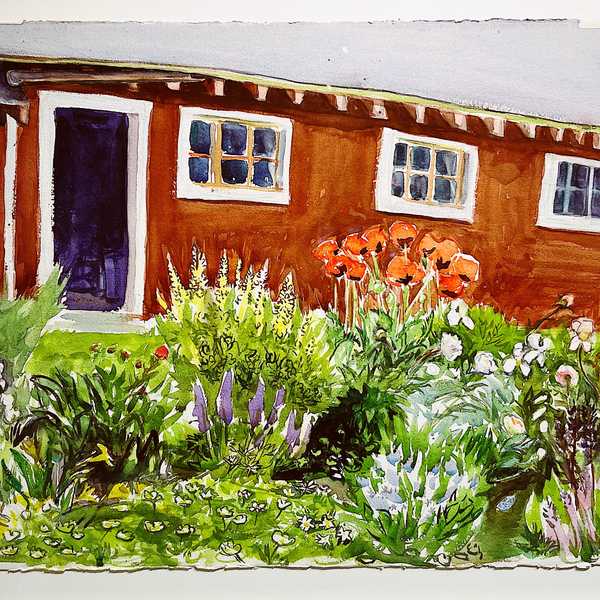 Watercolors of Cornwall views in all seasons